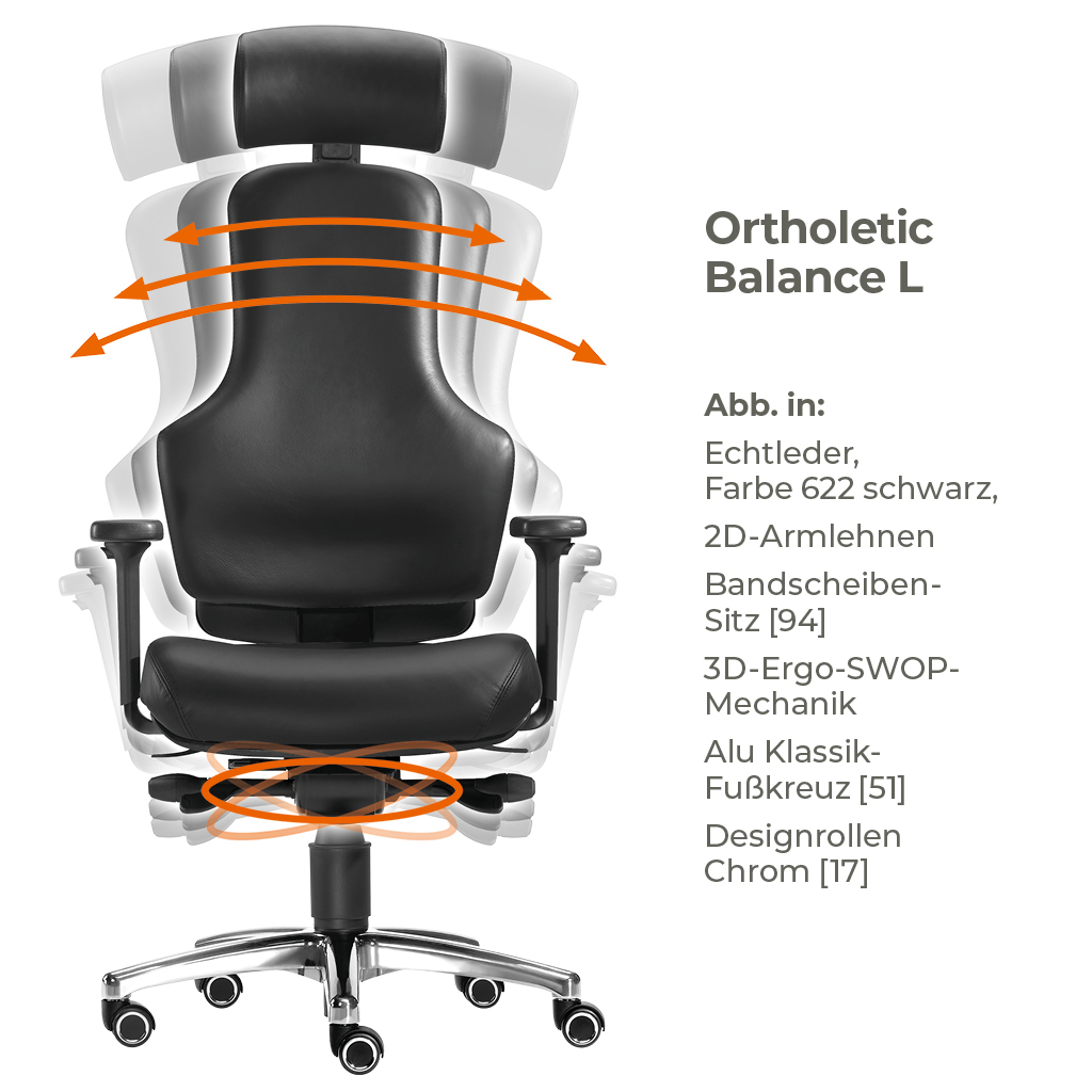 Ortholetic Balance L mit Kopfstütze